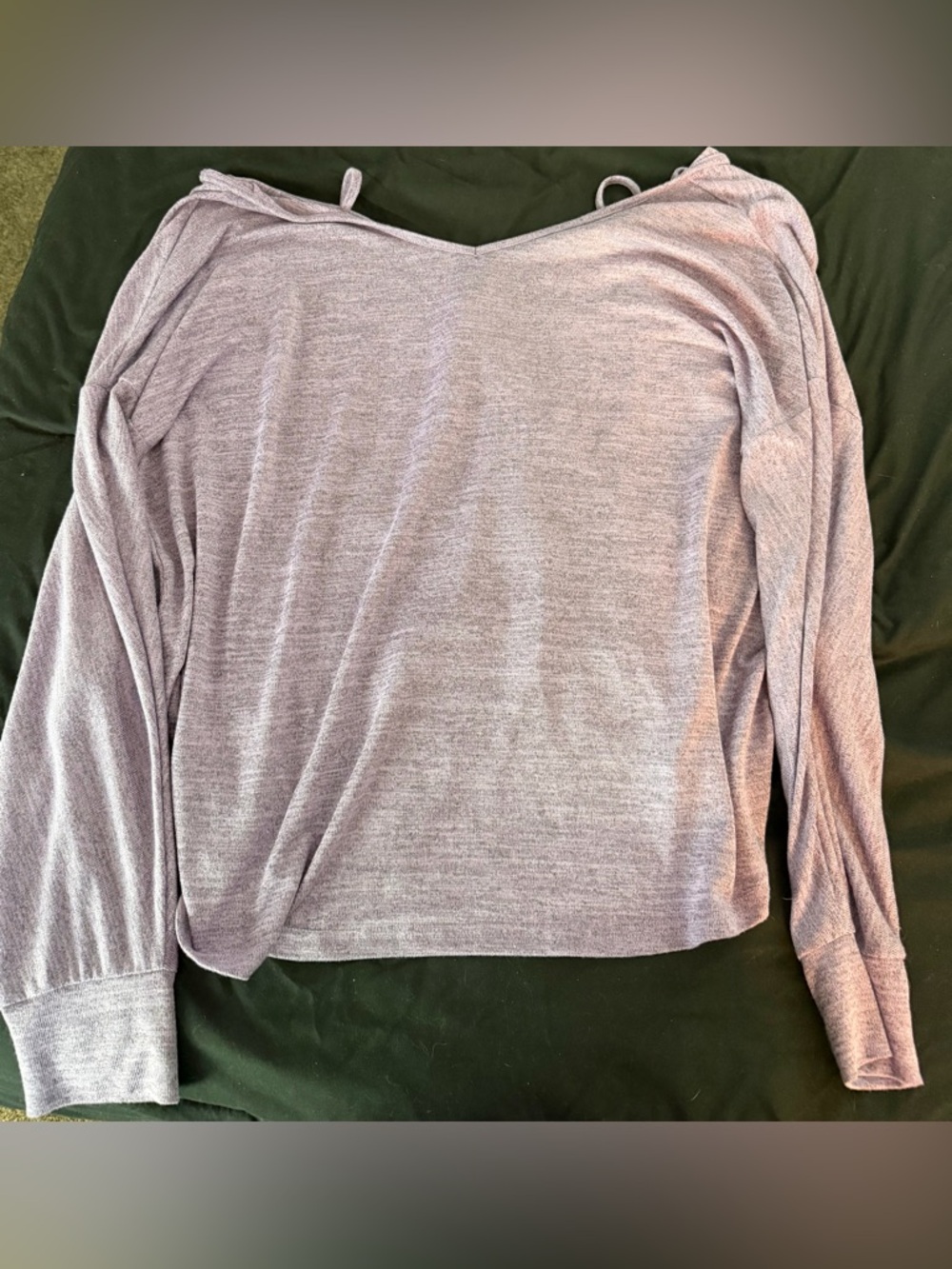 SHEIN Lavender Off-Shoulder Long Sleeve Top